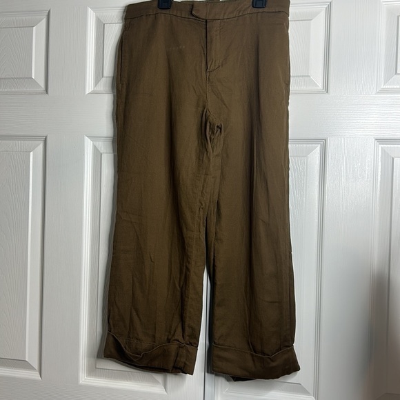 Massimo Dutti Brown Crop Pants 30 - Picture 2 of 10